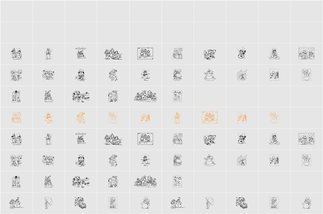 Winter Character Map