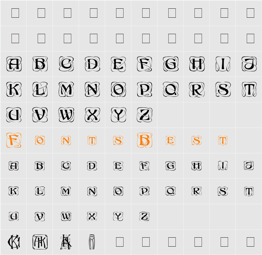 Khachaturian Character Map