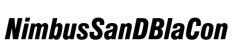 NimbusSanDBlaCon Font Image