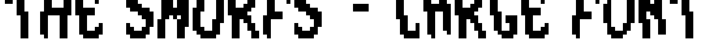 The Smurfs - Large Font Font Image