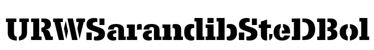 URWSarandibSteDBol Font Image