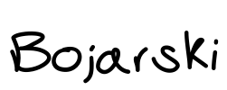 Bojarski Font Image