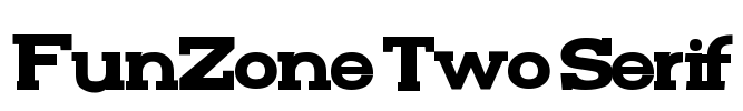 FunZone Two Serif