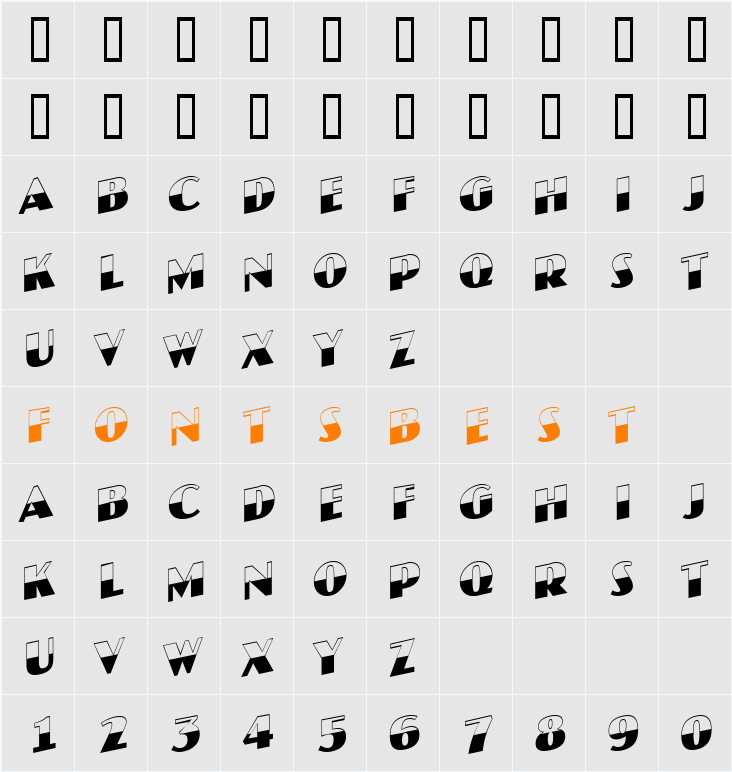 a_JasperTitulB&WUp Character Map