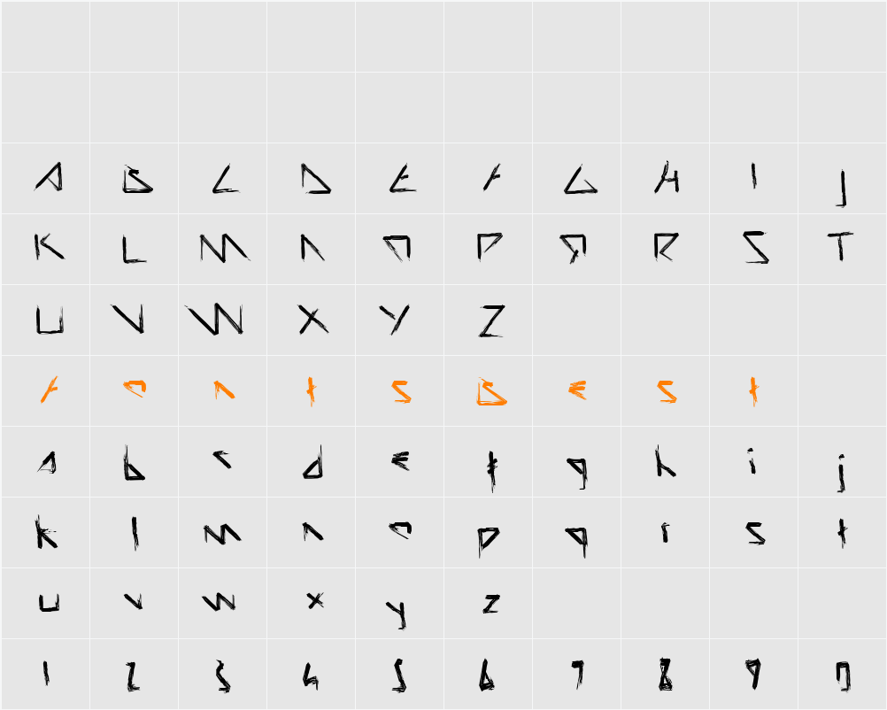 Script Demolition Character Map