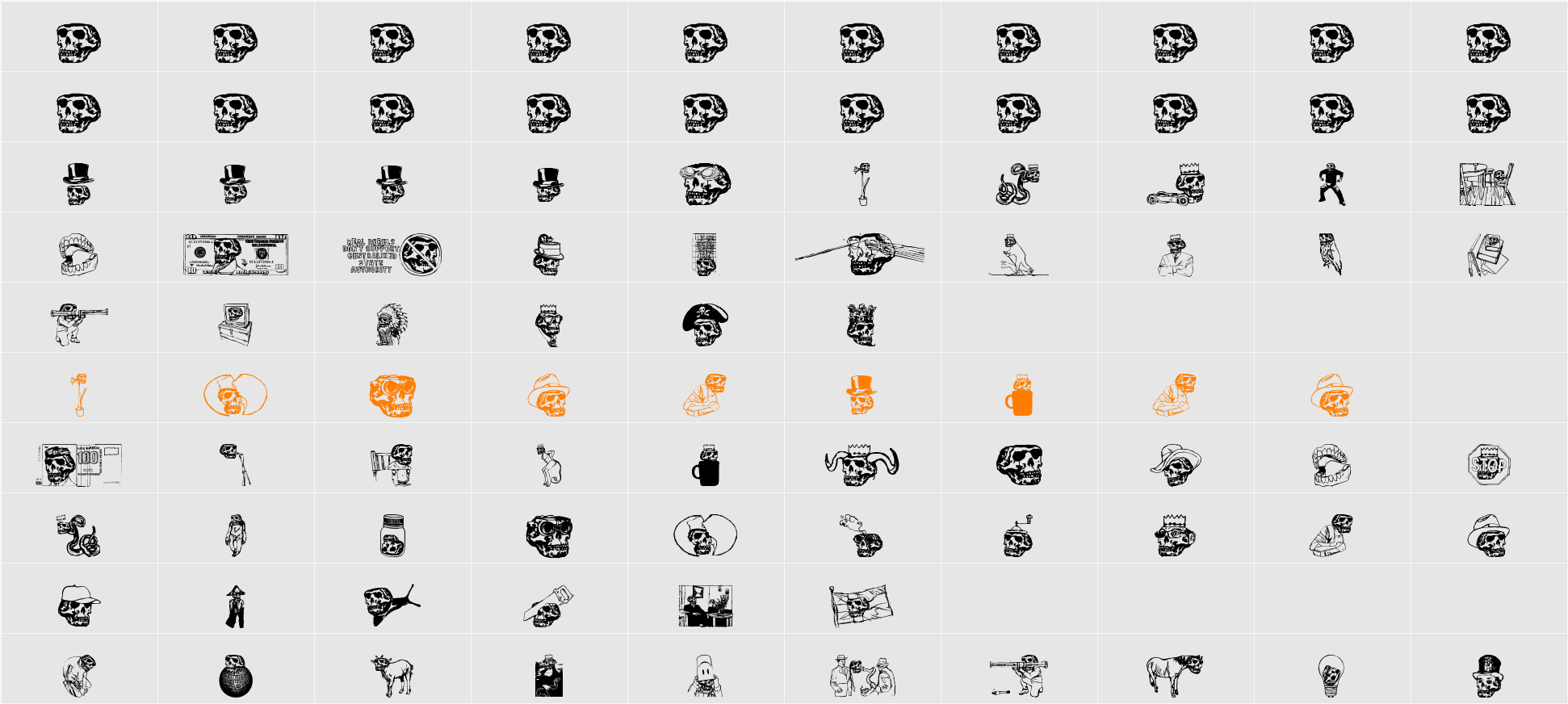 Vieraskirjan Peto Character Map