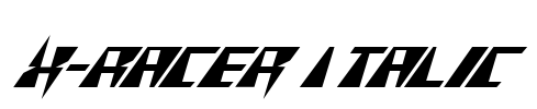 X-Racer Italic Font Image