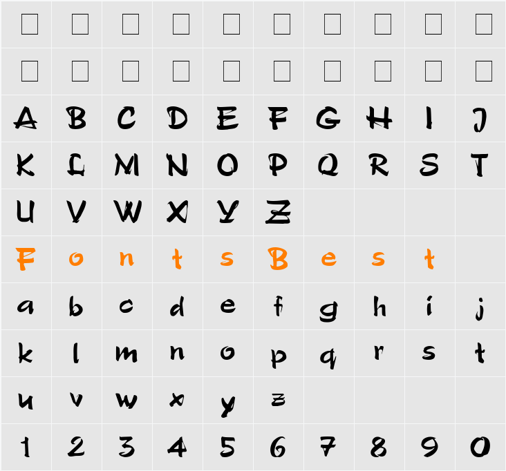 PoloSemi Character Map