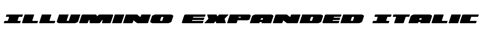 Illumino Expanded Italic Font Image