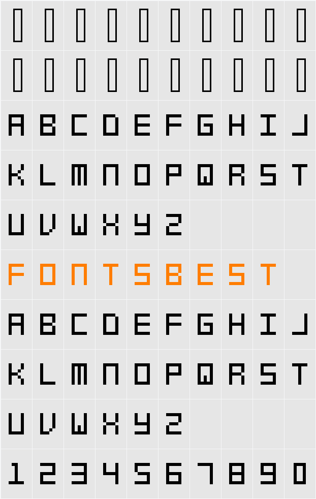 swfit_slm_fw Character Map