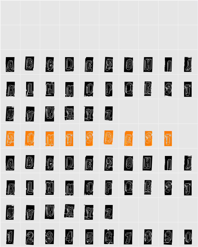 Oravanpyörä Character Map