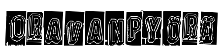 Oravanpyörä Font Image