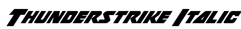 Thunderstrike Italic
