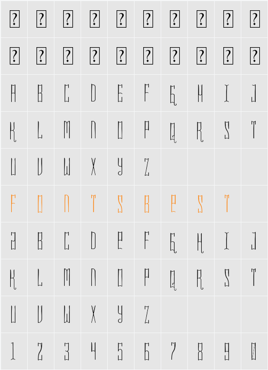 Kakawa Character Map