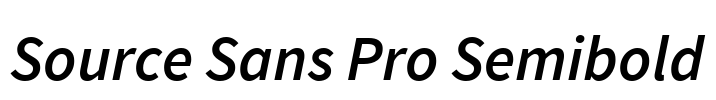 Source Sans Pro Semibold