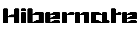 Hibernate Font Image