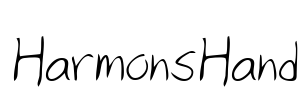 HarmonsHand Font Image