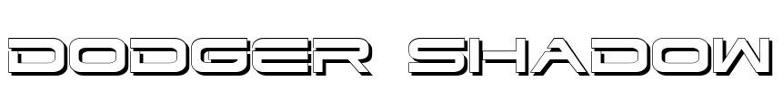 Dodger Shadow Font Image