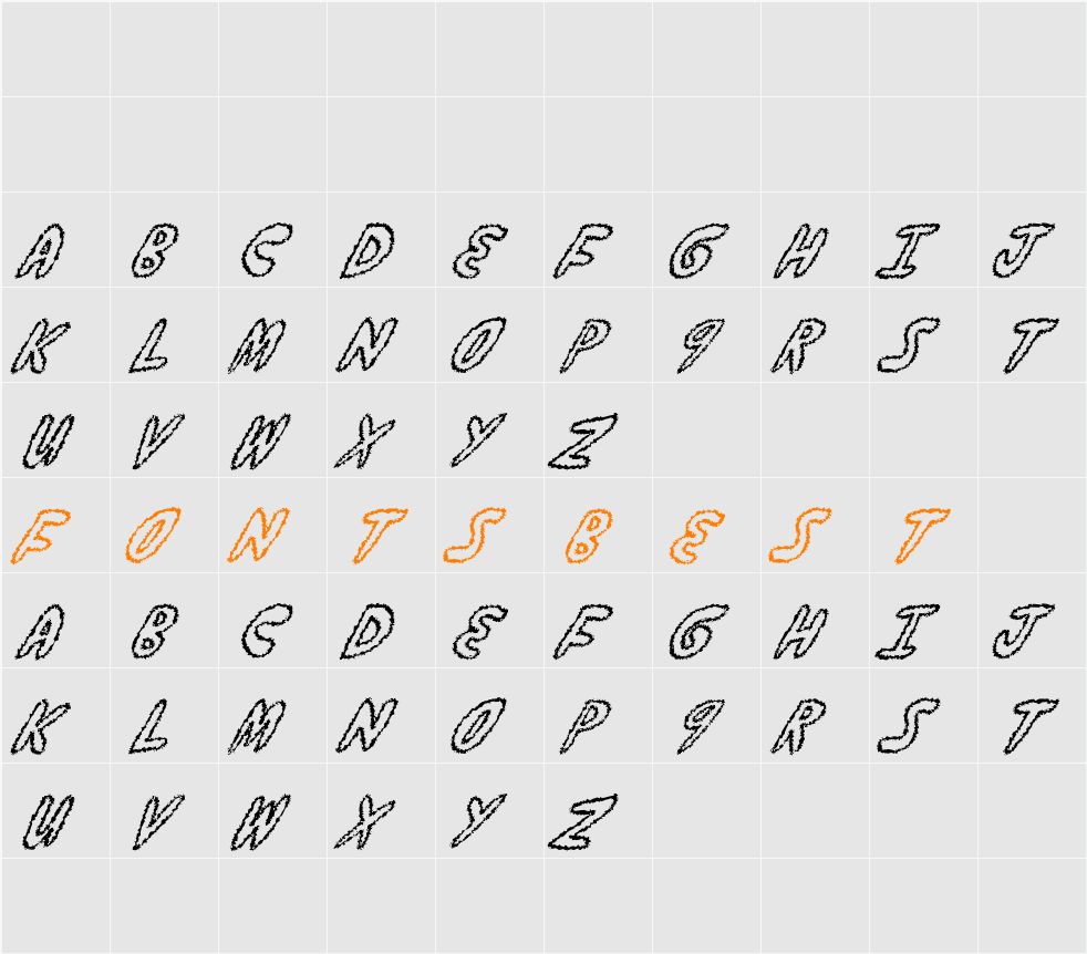 yumernub fuzzy Character Map