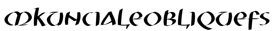 MKUnCialeObliqueFS Font Image