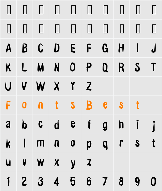 Victor Vector Character Map