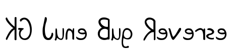 KG June Bug Reverse Font Image