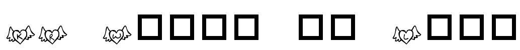 KR Wings of Love Font Image