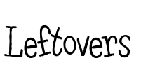 Leftovers Font Image