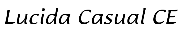 Lucida Casual CE Font Image