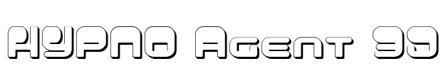 HYPNO Agent 3D Font Image