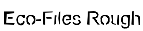 Eco-Files Rough Font Image