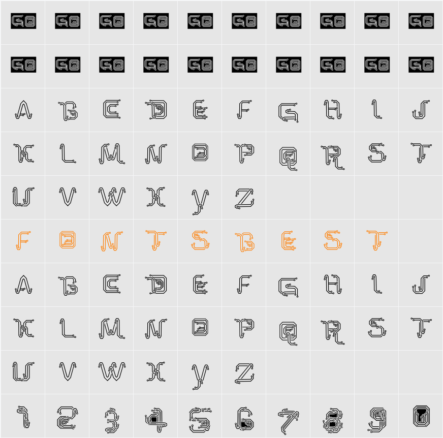 Park Tech CG Light Character Map