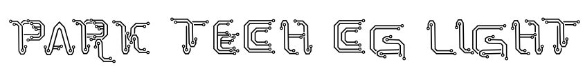Park Tech CG Light Font Image