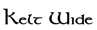Kelt Wide Font Image