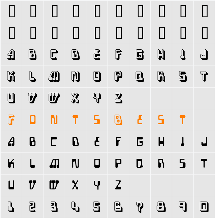 JI-Slalom Character Map