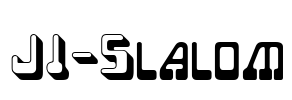JI-Slalom Font Image