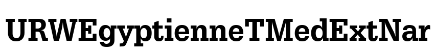 URWEgyptienneTMedExtNar Font Image