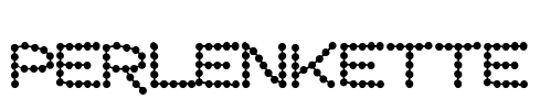 Perlenkette Font Image