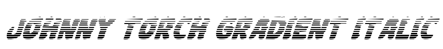 Johnny Torch Gradient Italic