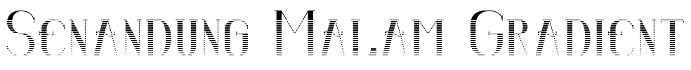 Senandung Malam Gradient Font Image