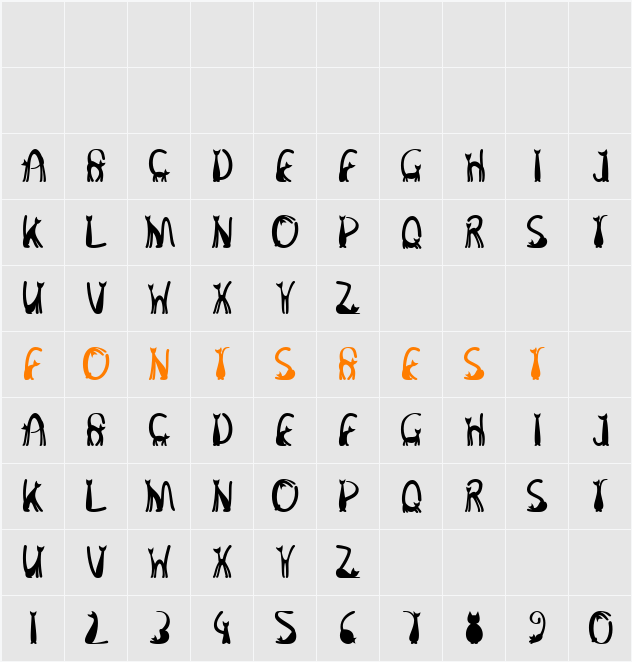 Malinka Character Map
