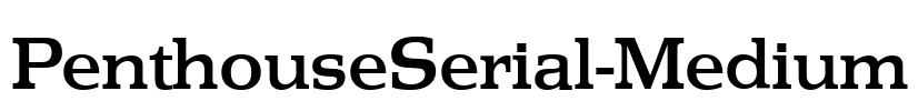 PenthouseSerial-Medium Font Image