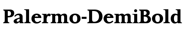 Palermo-DemiBold