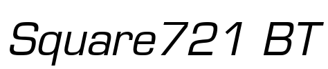 Square721 BT Font Image