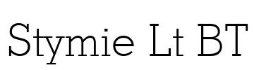 Stymie Lt BT Font Image