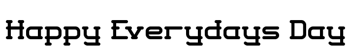 Happy Everydays Day Font Image