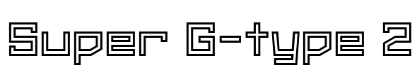 Super G-type 2 Font Image
