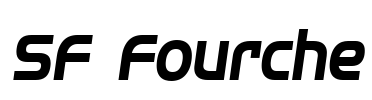 SF Fourche Font Image