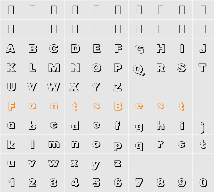 TomBeckerShadowW Character Map