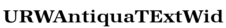 URWAntiquaTExtWid Font Image